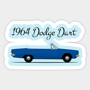 1964 Dodge Dart blue Sticker